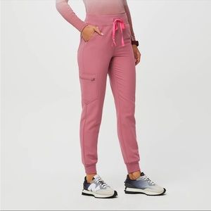 Figs BCA High Waisted Zamora™ Jogger Scrub Pants 2.0 Petite Large (Quarts)